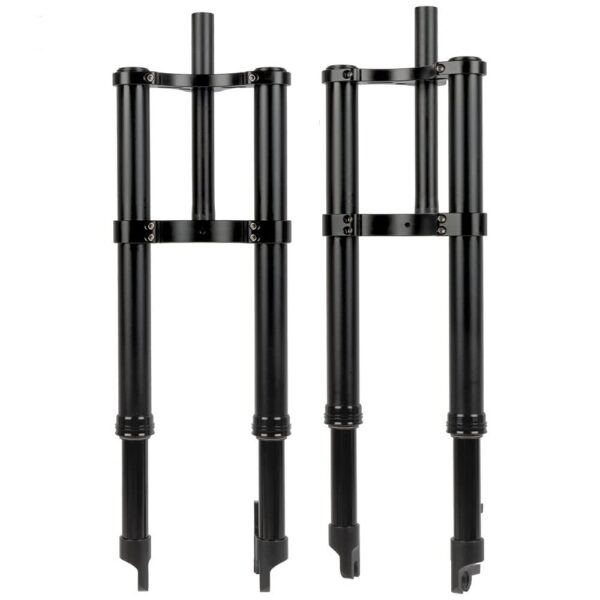 Suspension Inverted Fork Fat Bike EBike 20 QR 135 9MM 20 4.0 Tire Spring Oil Snow Accessory HIMALO Upgrade your fat bike with this 20' Suspension Inverted Fork by HIMALO. Designed for 20 * 4.0 tires, featuring Spring Oil suspension suitable for Disc brakes.