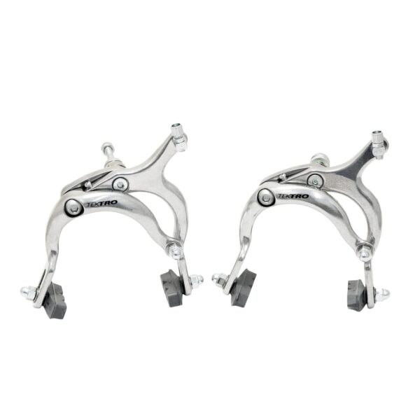 TEKTRO 900C Road Calipers Brake Set Dual Pivot 72 92mm Nutted Mount Silver MH2649 High-quality TEKTRO 900C Road Calipers Brake Set with Dual Pivot System. Nutted Bolt Mount, Pads for Aluminum Rims. Approx. 415g per pair. Silver color.