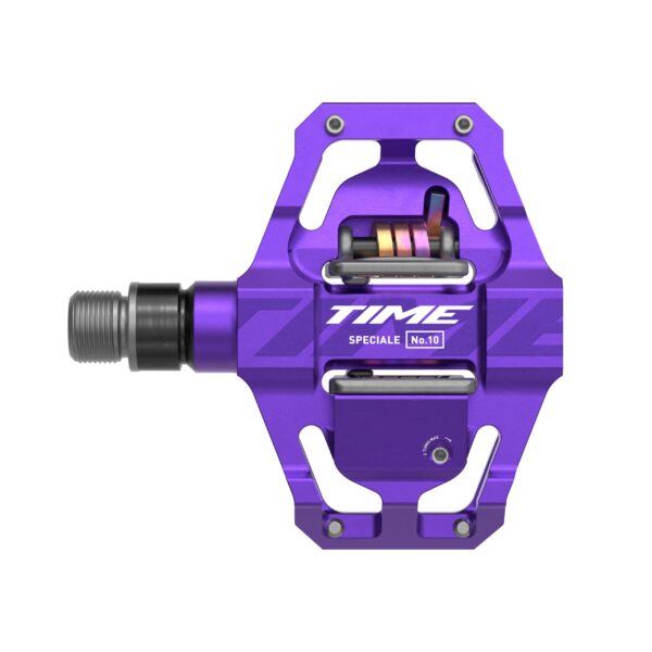 TIME Sport Pedals TIME Speciale 10 Small with ATAC Standard Cleats and Purple B1 Cycling Enthusiasts High Performance Choice Unleash your cycling potential with the TIME Sport Pedal TIME Speciale 10 Small, designed for precision control. Experience the ultimate connection with ATAC Standard Cleats for secure power transfer. Elevate your ride with the stylish Purple B1 color option.