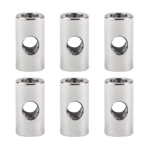 Titanium Nut M5 Cylindrical Nuts for Bicycle Seat Fixed Pack of 6 Wanyifa Normal Titanium 6AL4VTC4 Size 8.5mm0.33 Height 15.5mm0.61 Enhance your bike's stability with Wanyifa's Titanium Nut M5 Cylindrical Nuts. Crafted from 6AL/4V(TC4) Titanium Alloy, Grade 5, this pack of 6 nuts ensures durability. Each nut measures 8.5mm in diameter and 15.5mm in height, weighing only 2.75g. Upgrade your bicycle seat security today!