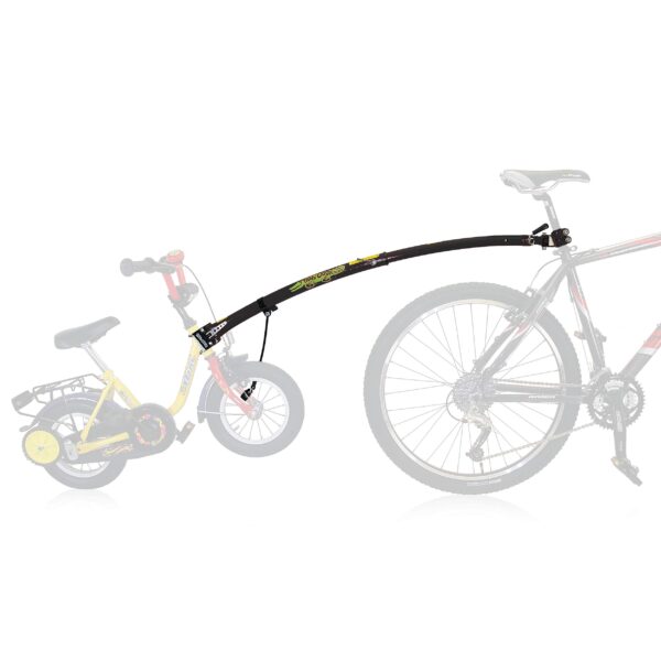 Trail Gator Tow Bar Childrens Trailer Black One Size by Trail Gator Transform your child's bike into a safe, towable trailer with the Trail-Gator Tow Bar. Stabilize the handlebars and tow effortlessly. Fits 12- to 20-inch tire size children's bikes. Tow your child in a fun and affordable way!