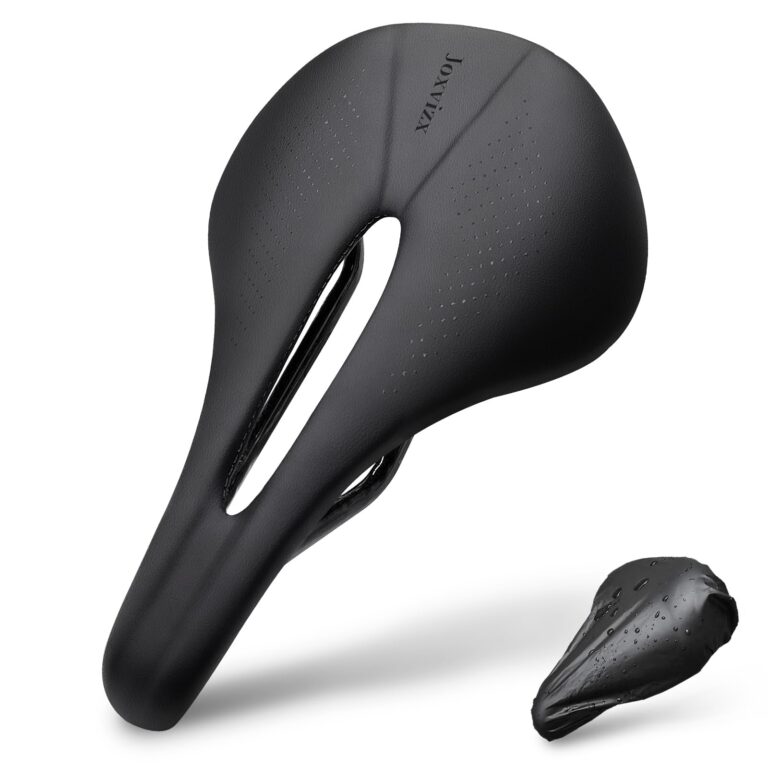Ultralight Carbon Fiber MTB Bike Saddle, Wide Bicycle Seat for Road