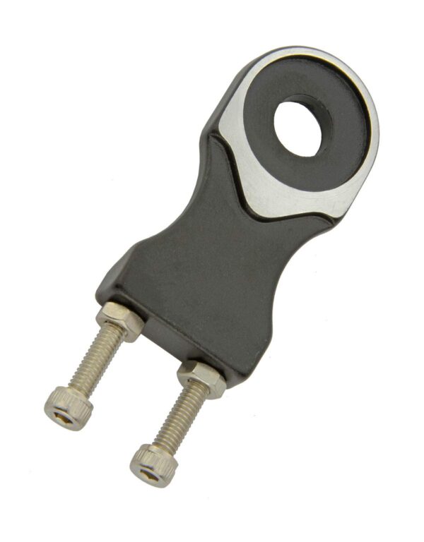 Universal Track Bike Chain Tensioner Adjuster for 38 Axles Alta Brand Alloy Material Enhance your biking experience with this Universal Track Bike Chain Tensioner Adjuster by Alta. Made of high-quality alloy, suitable for 3/8' axles.