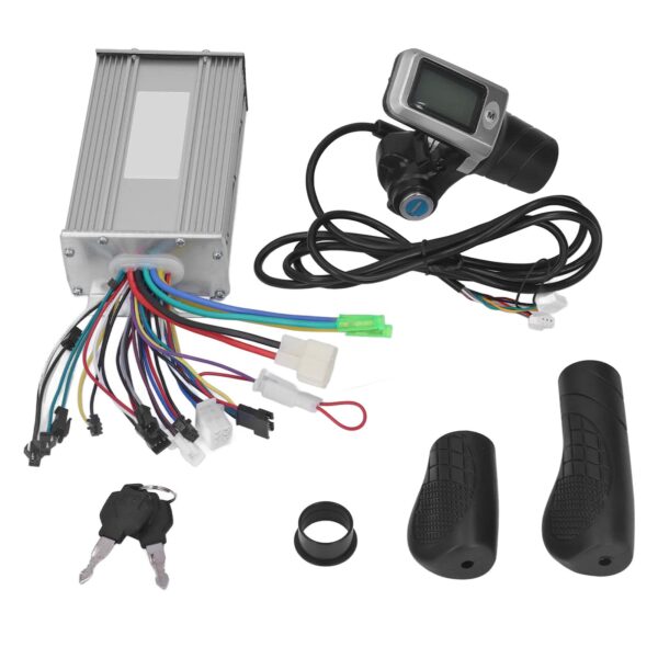 VBESTLIFE Electric Bicycle Brushless Motor Controller Kit 3648V 500W LCD Throttle Grip Get stable speed & control with VBESTLIFE 36/48V 500W Electric Bike Brushless Controller Kit. Easy to install & use. Aluminum alloy shell for heat dissipation. LCD display for clear status & data.