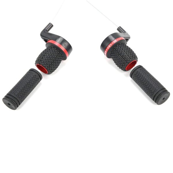 VBESTLIFE Mountain Road Bike Shifters Grip Gear Shifter Derailleur Handle Red Black Size Enhance your biking experience with the VBESTLIFE Shifters Grip Gear Shifter Derailleur Handle. This practical design minimizes fatigue and offers a comfortable, non-slip grip. Suitable for various types of bicycles.