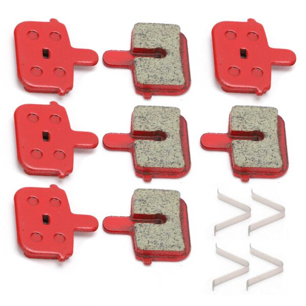 VGEBY 4 Pairs Bike Brake Pads Resin Semi Metal Braking Electric Vehicle Mountain Bike Brake Pads Replace your brake pads with VGEBY 4 Pairs - quiet, high temp resistant, easy to install, wide compatibility.