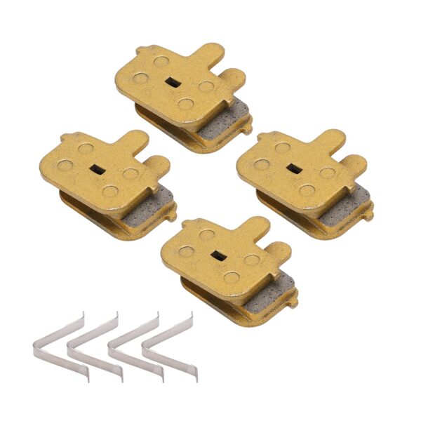 VGEBY Bike Brake Pads 4 Sets Disc Brake Pads Metal Mountain Bike Brake Pads for M355 M446 Sportinggoods High-quality VGEBY Bike Brake Pads with low braking noise and anti-wear properties. Stable performance for various climates. Suitable for 10/12/14 inch electric driving brake pads. Convenient to use.