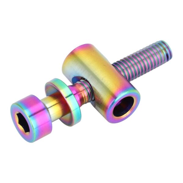 VGEBY Fixed Bolts Rainbow M5x303540mm Saddle Bolt for Mountain Bike Assembly Upgrade your bike with VGEBY Bike Seat Post Fixed Bolts. High-quality alloy construction, multiple sizes available, precise CNC processing, rust-resistant, and lightweight. Perfect for DIY bike repairs.