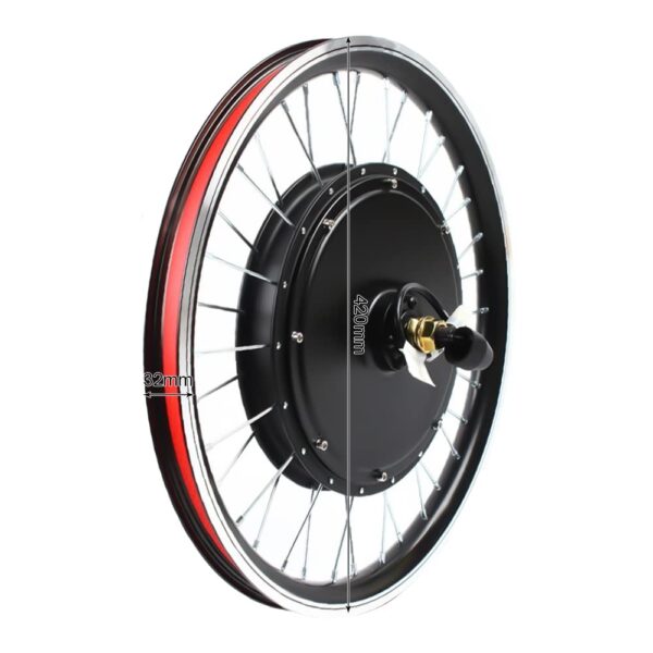 Vloqua 20 E Bike Conversion Kit LED Front Wheel Set Electric Bicycle Motor 48V1000W Veloqua Upgrade your bike with the Vloqua 20-inch E-Bike Conversion Kit. Includes a powerful controller, suitable for V brake and Disc brake, with a maximum speed of 30km/h. Crank speed sensor for pedal assist. Note: Tires not included.