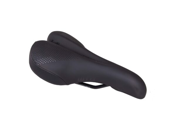 WTB Speed She Saddle Medium 150mm x 245mm Female Ergonomic Design Discover the popular WTB Speed She saddle, designed for women with an ergonomic shape, smooth curves, and low-profile stitching. This saddle features thick padding, a rounded profile, microfiber cover, flex-tuned shell, DNA padding, and steel rail for comfort and durability.