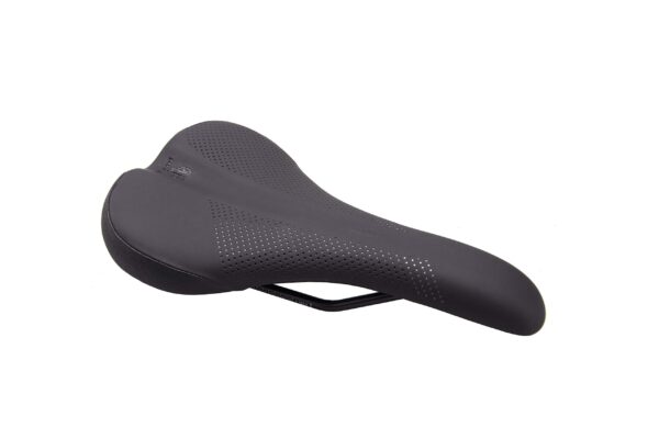 WTB Volt Mountain Saddle Narrow 150x265mm Microfiber Cover DNA Padding Steel Rail The WTB Volt Mountain Saddle is a top choice with medium padding for ample support, a curved tail for pedaling efficiency, and a durable microfiber cover. Versatile, comfortable, and proven for all riders.