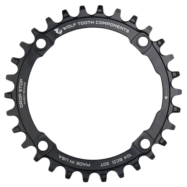 Wolf Tooth Single Plate 104 Bcd 32T Teeth 7075 T6 Aluminum Upgrade your bike with the Wolf Tooth Single Plate featuring 32 teeth, 56g lightweight design. Compatible with various chains, this 7075-T6 aluminum plate ensures reliable chain retention for smooth rides.