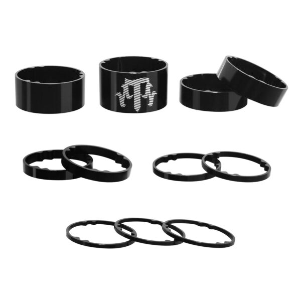 ZTZ Headset Spacer Set 11PCS Aluminum Carbon Fiber Washer Kit 1 18 Fork Stem 20 15 10 5 3 2 mm Bicycle Ultralight Spacers MTB Road BMX Folding Bikes Elevate your biking experience with the ZTZ 11PCS Headset Spacer Set. Complete package with 6 sizes of spacers in carbon fiber or aluminum alloy. Suitable for various bikes, easy installation for improved stability on any road or trail.