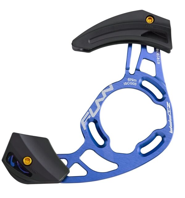 Zippa AM Chain Guide ISCG05 Interface BSA Adapter Included 32T 38T Mountain Bike Chain Protector by Funn Safeguard your mountain bike chain with the durable Zippa AM Chain Guide by Funn. Compatible with 32T to 38T chainrings, ISCG05 interface, and easy installation for ultimate protection.